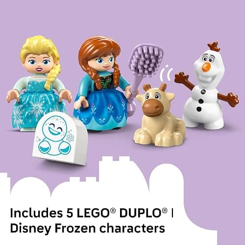 LEGO DUPLO Disney Anna and Elsa’s Frozen Castle Party - Toddler Toy for Girls and Boys 2+ - Building Blocks for Pretend Play and Sensory Development - Preschool Learning Gift for Kids - 10455 thumbnail 6