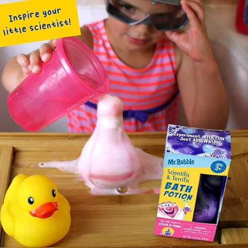 Mr. Bubble Kids Original Bath Bomb Potions - Colorful Fizzy Fun - Cool Foam and Bubble Science Beaker Bath Toys (Pack of 4) thumbnail 6