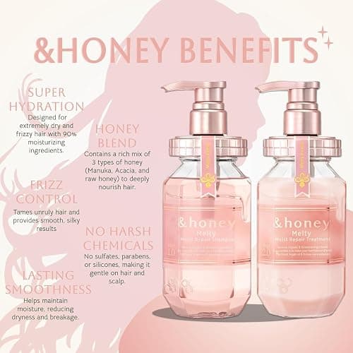 &honey moist repairing shampoo, treatment, and hair oil! thumbnail 2