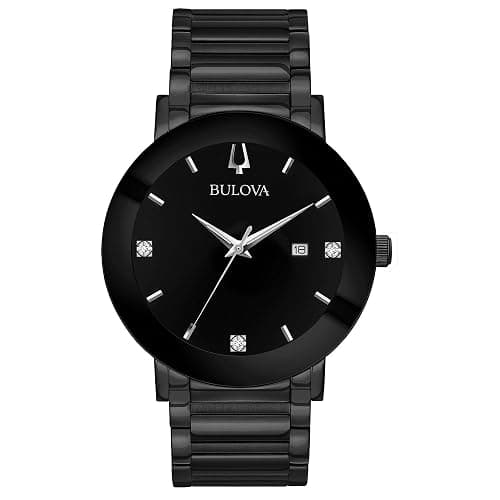 Bulova Men's 3-Hand Quartz Watch with Diamond Dial and Edge to Edge Crystal - Image 1