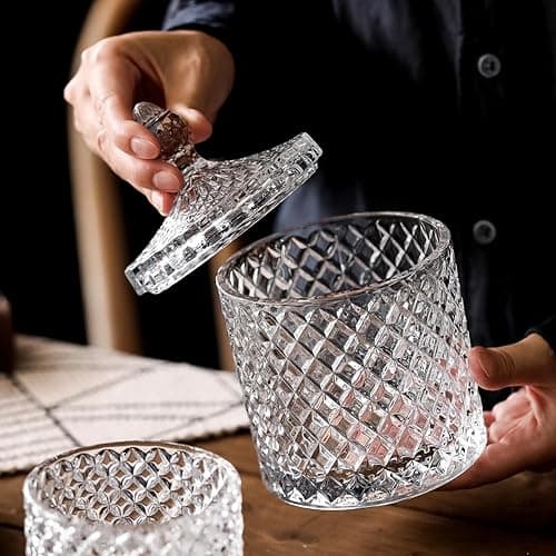 Wattepadspender,Wattestäbchen Behälter,Wattepads aufbewahrung,Bad zubehör,Kosmetikaufbewahrung,Tampon,ohrenstäbchen,ohrstäbchen,Badezimmer organizer,spender,box,q tips holder,qtip jar,q-tip,dispenser thumbnail 7