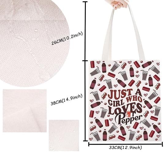 TSOTMO DR.P Merch DR.P Drinks Gift Soda Drinks Lovers Gift DR.P Beverage Tote Bag for DR.P Lovers (PPe Tote) thumbnail 4