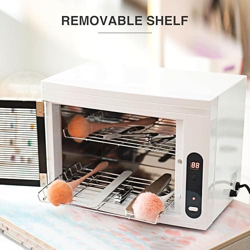 BRBLUERISE Nail Tool Cleaning Machine 17L Big Capacity UV Sanitizer Cabinet Salon Equipment for Spa Beauty Home Metal Tools thumbnail 6