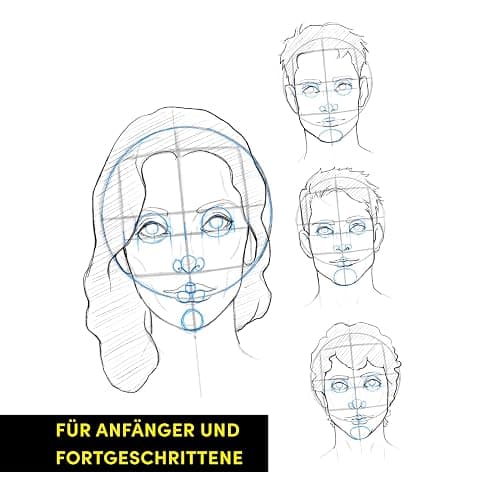 Die Kunst des Zeichnens. Die Loomis-Methode. Gesichter & Köpfe zeichnen: Mit zahlreichen Videos zum Download thumbnail 6