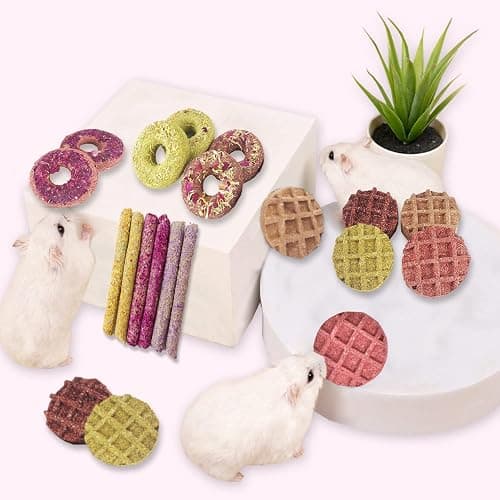 Dbeans Flourishing Rabbit Chew Toys 20PCS, Various Tastes, Rabbit Treats and Toys for Bunnies and Guinea Pigs, Promotes Dental Care and Digestion thumbnail 4