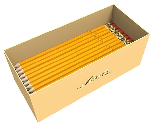 Nikola Works 650-Count #2 HB Pre-Sharpened Pencils with Erasers, Yellow thumbnail 5