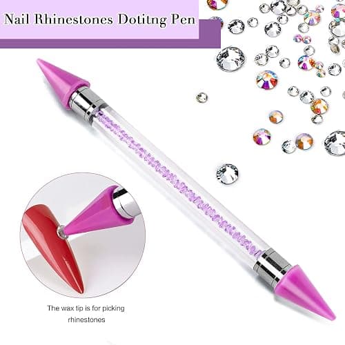 Canvalite 3348PCS Rhinestones Crystal AB Rhinestones for Nail with 5Pcs 3ml B7000 Jewelry Glue and Pick Up Tweezers and Nail Rhinestone Picker, Nail Art Tools,Stocking Stuffers Gifts for Women thumbnail 3
