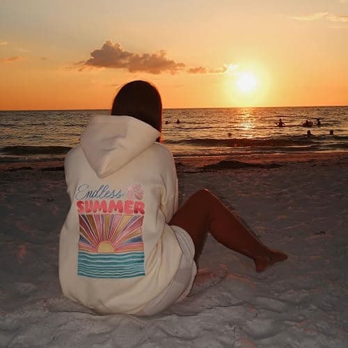cochineal Preppy Embroidery Floral Hoodie for Teen Girl Women Oversized Hooded Sweatshirt Y2k Vintage Graphic Pullover Top thumbnail 3