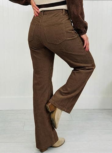 Acelitt Womens Wide Leg Corduroy Pants, S-XXL thumbnail 3