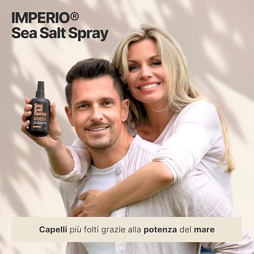 IMPERIO Sea Salt Spray - 250ml Premium Sale Marino per Capelli Più Folti e Texture Stabile - Perfette Beach Waves, Più Volume e Presa Grazie alla Potenza del Mare - Unisex Profumo thumbnail 2