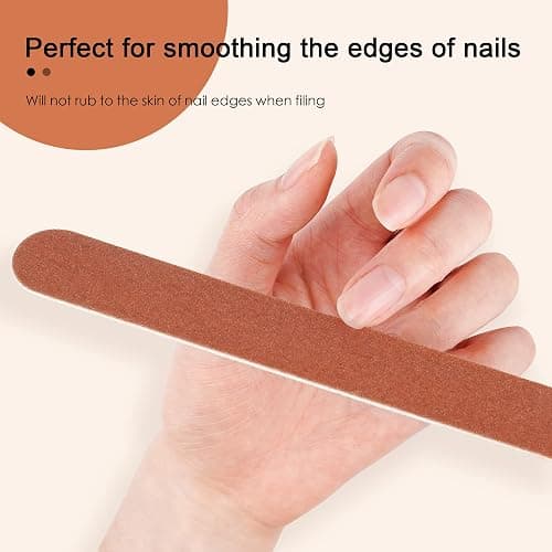 CANVALITE Nail File Large Emery Boards for Nails,180 Grit Nail Files for Natural Nails, Thin Emory Nail File Pack Manicure Tool for Home Use 50PCS thumbnail 5