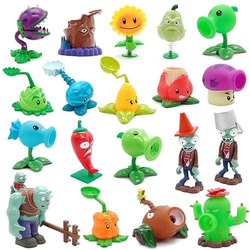 JHESAO 8 PCS Plants and Zombies Toys Action Figures Zombies PVZ Toys Set 1 2 Series Great Gifts for Kids and Fans,Birthday and Christmas Party thumbnail 6