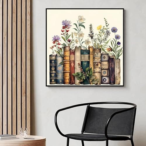 Yezavesu Book Diamond Art Kits for Adults Beginners 14x14 Inch | Book Flower Diamond Painting Kit, DIY 5D Full Round Drill Gem Art, Stress Relief Craft Kits, Home Wall Decor Gift thumbnail 8