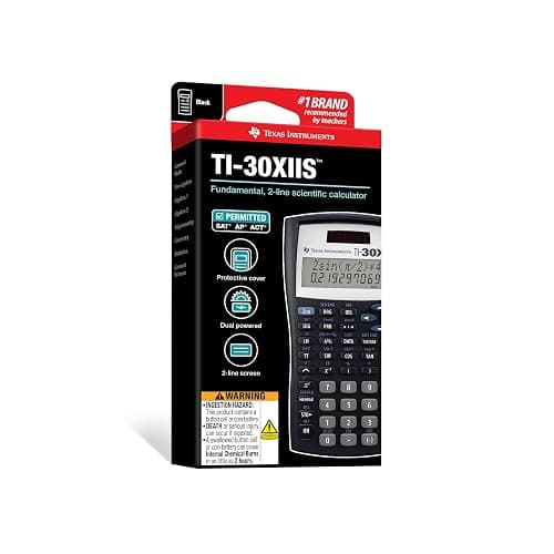 Texas Instruments TI-30XIIS Scientific Calculator, Black with Blue Accents (30XIIS/TBL/1L1/BK) thumbnail 11