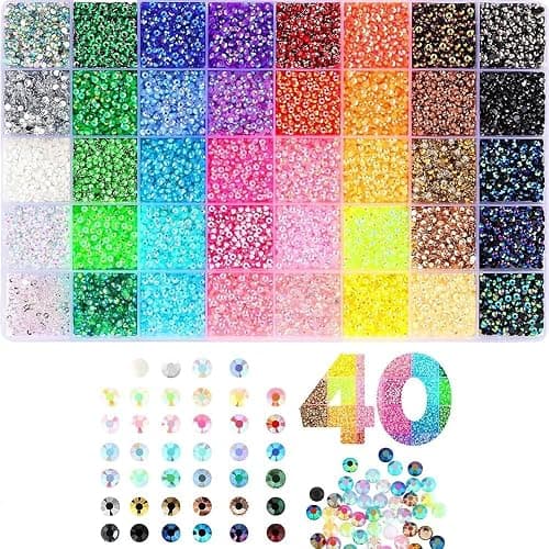 Bedazzling Kit,Colorful DIY Resin Rhinestone kit,2026 New Resin Jelly Rhinestones for Crafting Nails Face Makeup Crafts Tumblers(24000) - Image 1