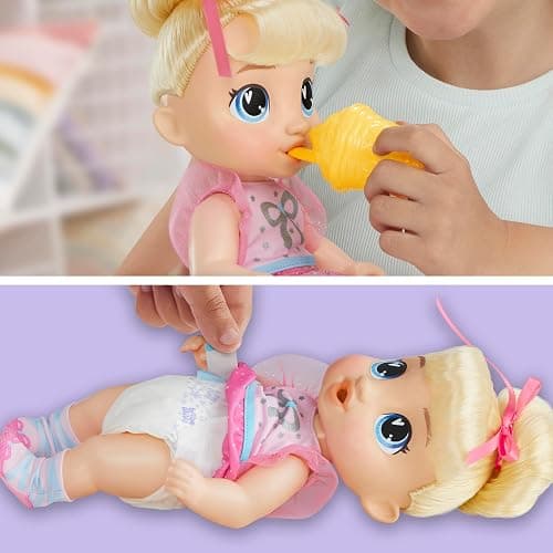 Baby Alive Fairy Fashions Harper Hugs Doll with Clothes Accessories, Blonde Hair, 11 Inches, Toys for 3 Year Old Girls and Boys & Up (Amazon Exclusive) thumbnail 5