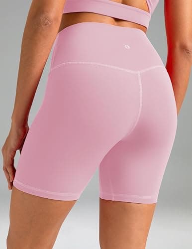 Colorfulkoala Dreamlux No Front Seam High Waist Biker Shorts for Women 6" Inseam Workout Yoga Shorts thumbnail 4