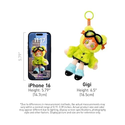POP MART Peach Riot Fruit Punch Series Plush Doll Pendant - Poppy, Vinyl Plush Pendant, Bag Charm, Collectible Holiday Birthday Gifts for Kids Adults thumbnail 3