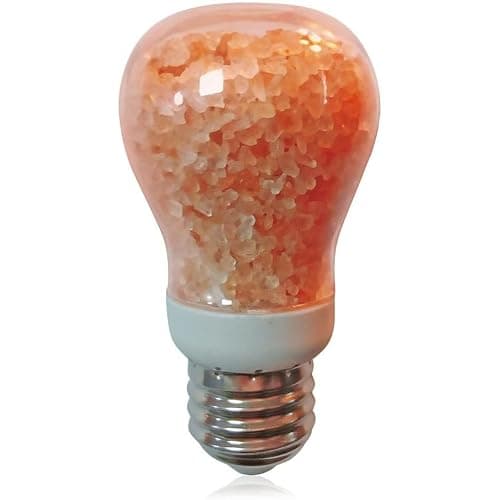 Himalayan Glow Natural Pink Salt LED Light Bulb, Warm Amber Glow - 60 Watt Equivalent light Bulb, Dimmable, E26 Edison light bulb for Homes, Decor, Offices - Image 1