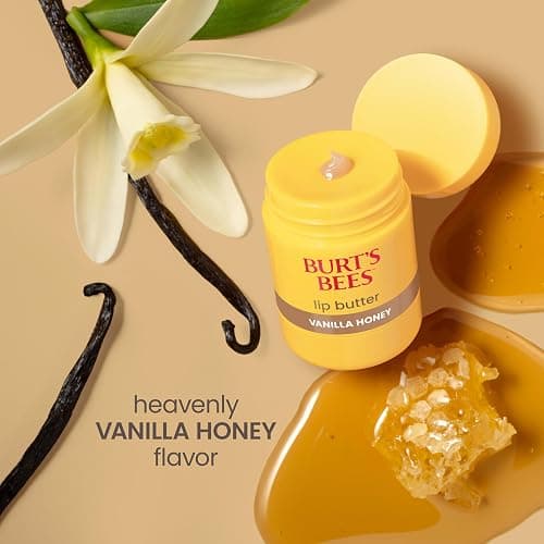 Burt's Bees Vanilla Honey Lip Butter Balm, 0.5 Oz. | Repairs Dry Lips, 24 Hour Hydration, Locks in Moisture, Shea and Mango Butter, Antioxidant Rich Vitamin E, Twist Up Dispenser thumbnail 7