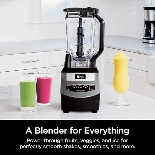 Ninja NJ601AMZ Professional Blender with 1000-Watt Motor & 72 oz Dishwasher-Safe Total Crushing Pitcher for Smoothies, Shakes & Frozen Drinks, Black thumbnail 2