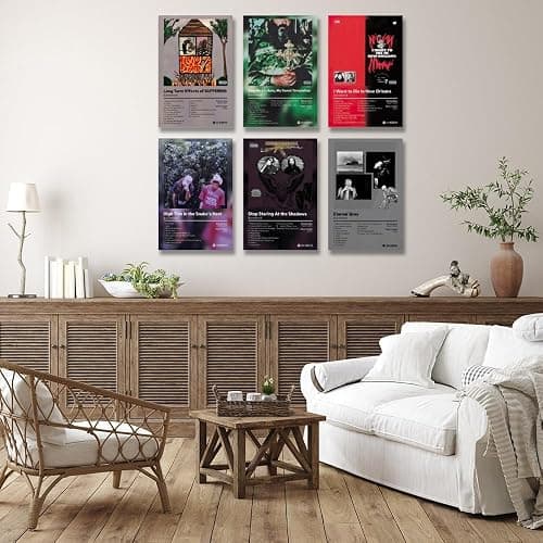 LunarWhisper Suicid Poster boys Music Album Cover Signed Limited Print Canvas Posters Set of 6 for Living Room Bedroom Decoration Fans Pictures Gift Unframed12x18inch, style-4 thumbnail 5
