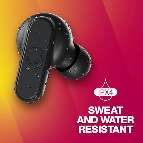 Skullcandy Dime 2 Wireless Earbuds, Bluetooth Headphones, Noise Isolating Fit, Up to 12 Hours Battery, Microphone for iPhone Android, Easy Carry with Integrated Lanyard - True Black thumbnail 5