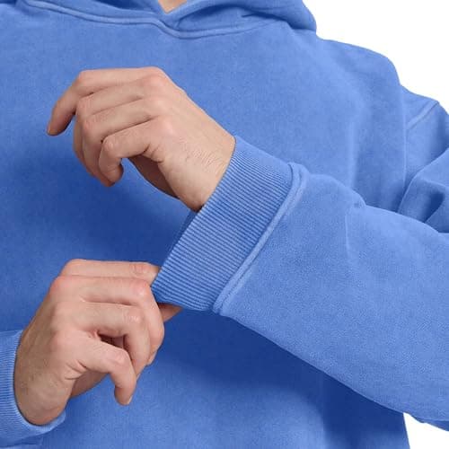 Dnzzs Acid Wash Hoodie Super Soft Sweatshirt for Mens Pullover Oversized Men's Fashion Hoodies & Sweatshirts Vintage Tops thumbnail 4