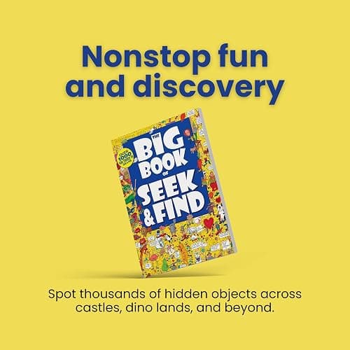The Big Book of Seek & Find – Spooky Hidden Object Picture Puzzle Book for Kids | Seek and Find Activity Book for Boys & Girls | Boosts Focus & ... for Brain-Training (Search & Find-Big Books) thumbnail 7