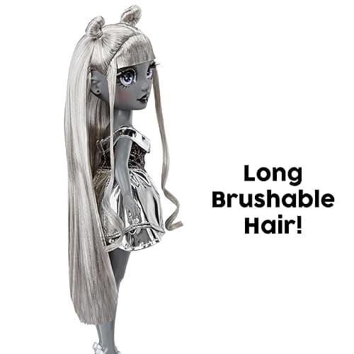 Rainbow High Shadow High Luna Madison- Grayscale 11” Fashion Doll. Grey Hair. Metallic Grey Outfit, Stylish Handbag, Great Gift for Kids 4-10 Years Old thumbnail 5