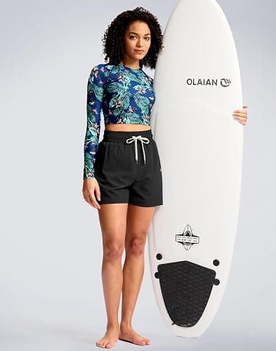 G Gradual Women's Swim Shorts 4" Quick Dry Board Shorts with Boxer Liner Deep Pockets Beach Trunks Athletic Running Shorts thumbnail 6