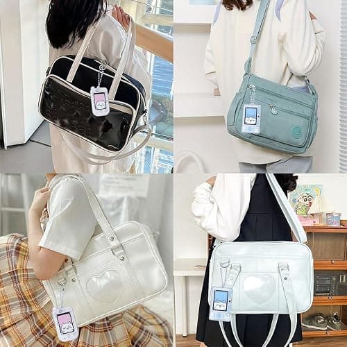 2 Pcs Cartoon Photocard Holder ID Badge Holder,3 Inch Photo Card Holder Id Card Holder Protective Sleeves Photocards Holder,Cute Photocard Holder Keychain Cloud Bear Pendant with Spiral Wrist Coil thumbnail 7