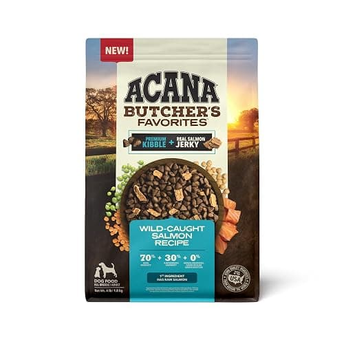 ACANA Butcher’s Favorites Grain-Free Dry Dog Food Wild-Caught Salmon Recipe 4lb Bag - Image 1