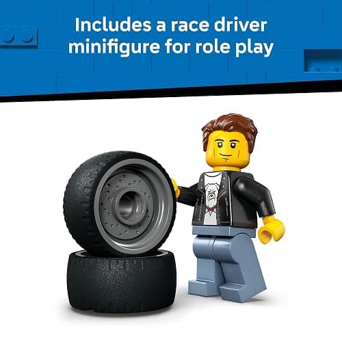 LEGO City Hot Rod Race Car Building Toy for Kids - Pretend Play Set for Boys & Girls, Ages 5+ - Toy Car W/Racecar Driver Minfigure - Gift Idea for Birthdays - 60485 thumbnail 5