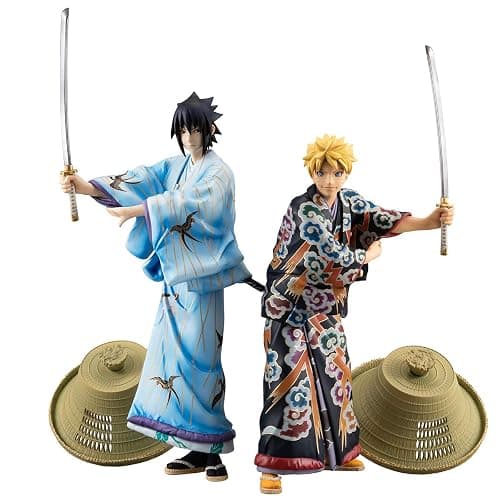 Megahouse Naruto: Uzumake & Sasuke Uchiha (Kabuki Version) 2Piece PVC Figure Set, Multicolor thumbnail 3