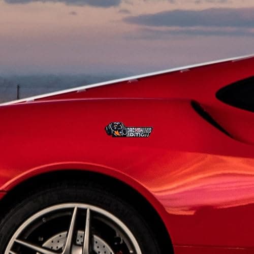 Dog Emblem for Car, Edition, Acrylic Car Badge Stickers, Outdoor Emblems for Car, Truck, RV, Boat, Car ID Stickers, Decoration | 3D Funny Dogs Acrylic Automotive Badge 3D Funny Automotive Exterior Decoration Decals Stickers for Trucks, RVs, Boats thumbnail 2