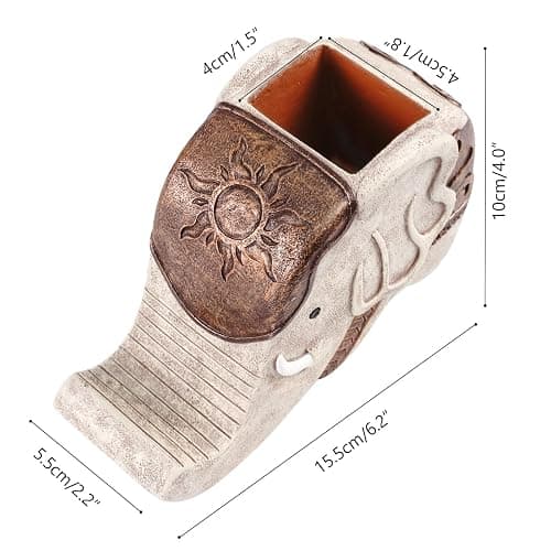 MOKANI Elephant Pencil Holder with Phone Stand, Elephant Gifts for Women Multifunctional Pen Holder Office Desk Organizer Desk Accessories Desk Decor Decorations Thanksgiving Christmas thumbnail 3