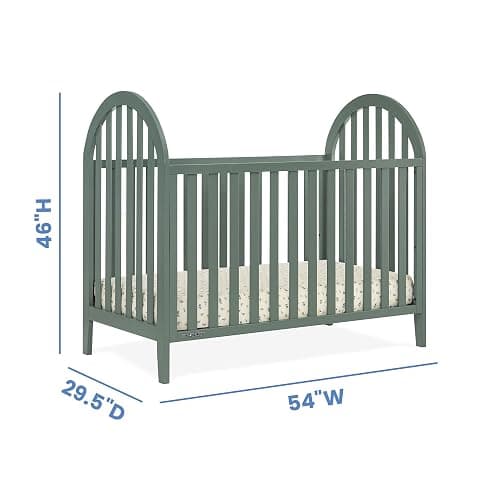 Delta Children Milano 4-in-1 Convertible Crib - Greenguard Gold Certified, Grassy Glen thumbnail 3