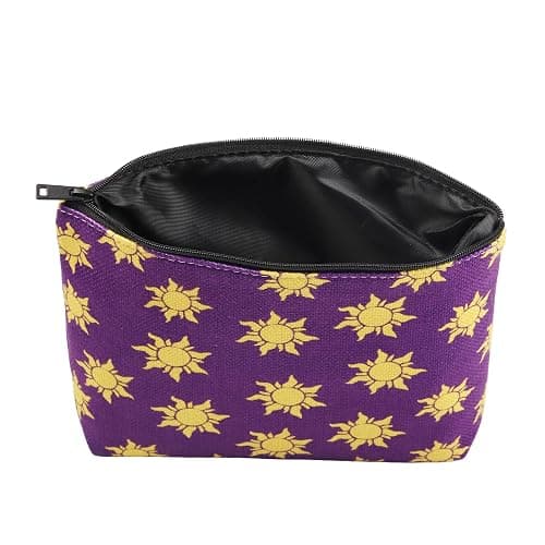 CMNIM Gold Sun Makeup Bag Sun Princess Inspired Gift Fairytale Themed Gifts for Fans Makeup Zipper Pouch Bag thumbnail 6