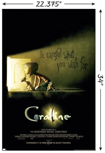 Trends International Coraline - Be Careful One Sheet Wall Poster, 34L x 22.4W, Unframed Version thumbnail 3