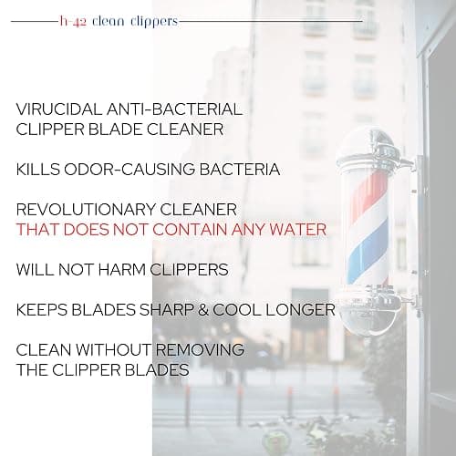 Skin Revolution H-42 Clean Clippers Blade Cleaner with Brush - 8oz Bottle thumbnail 2