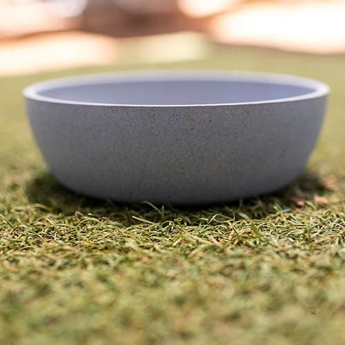 Loving Pets - Dolce Bamboo - Eco-Friendly Pet Bowls & Dishes for Dog, Cats, Puppy Food and Water Bowl -Sustainable and Dishwasher Safe, Made with Real Bamboo (Small, Slate-Grey) thumbnail 5