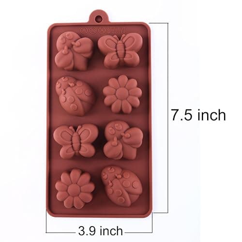 STARUBY Silicone Molds Non-stick Chocolate Candy Mold,Soap Molds,Silicone Baking mold Making Kit, Set of 3 Forest Theme with Different Shapes Animals,Lovely & Fun for Kids thumbnail 2