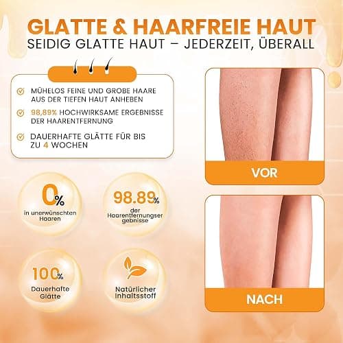 DERMAWAX Roll-on Wachspatronen Honig 6×100 ml – Warmwachs Nachfüllset | 6 Roll-on-Warmwachspatronen mit Honig für 100-ml-Wachswärmer – Vliesstreifen erforderlich; Gerät nicht enthalten thumbnail 5