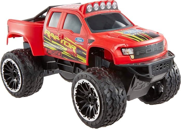 Hot Wheels RC Red Ford F-150, Full-Function Remote-Control Toy Truck, Large Wheels & High-Performance Engine, 2.4 Ghz with Range of 65Ft thumbnail 2