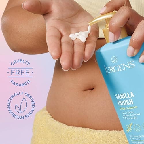 Jergens Shea Fusion Vanilla Crush Body Lotion for Dry Skin, Moisturizing Body Lotion with Shea Butter and Vitamin E, 14 fl oz thumbnail 5