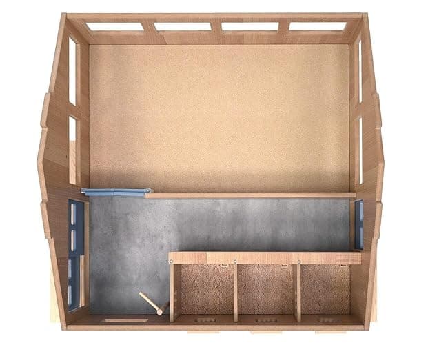 Breyer Horses Breyer Farms Deluxe Arena Stable | 24 Piece Playset | 2 Stablemates Horses Included | 24.25" L x 22" W x 10.5" H | 1:32 Scale | Model #59243 thumbnail 5