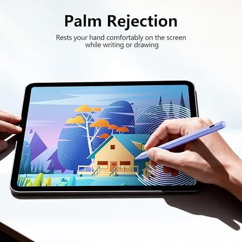 JAMJAKE Stylus Pen for iPad 6th-11th Generation-2X Fast Charge Active Pencil Compatible with 2018-2026 Apple iPad Pro 11"/12.9"/M4, iPad Air 3/4/5/M2/M3/M4,iPad mini 5/6/7 Gen-Purple thumbnail 6