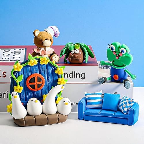 CiaraQ Modeling Clay Kit - 36 Colors Air Dry Ultra Light Clay, Safe & Non-Toxic, Great Gift for Kids. thumbnail 7