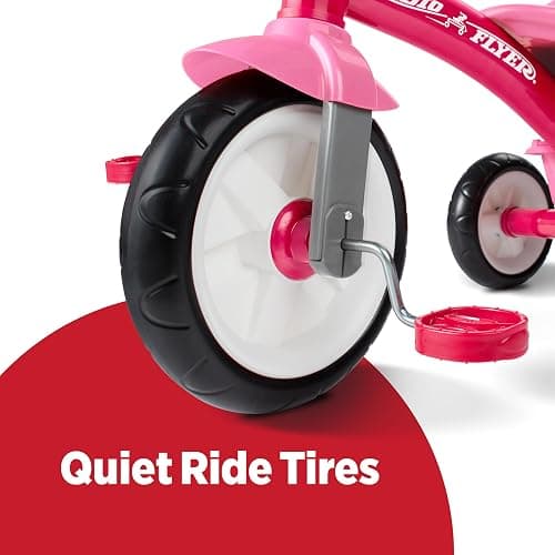 Radio Flyer Red Rider Trike for Ages 2.5–5, Three Wheel Toddler Bike, Kids Tricycle, Outdoor Riding Toy, Durable Steel Frame, Adjustable Seat, Amazon Exclusive thumbnail 7